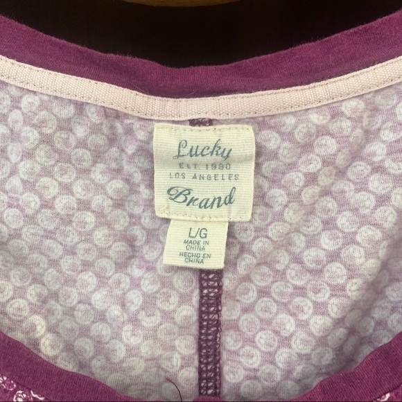 Lucky Brand pajama top size L/G floral print - Picture 5 of 9